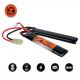 7.4v 1300mah Split Lipo 30C Tamiya - Valken