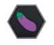 HEX Patch:Eggplant Emoji - PVC